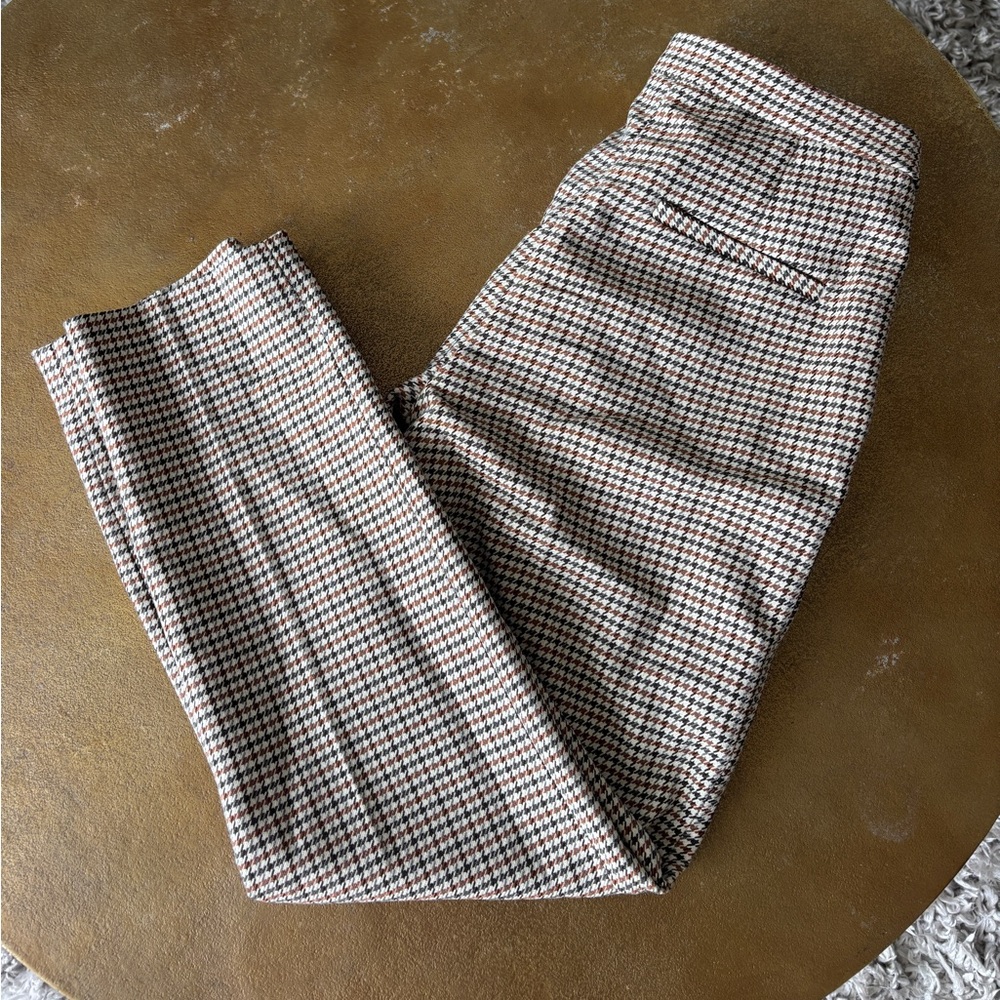 H&M Women’s Houndstooth Dress Pants - Brown and Black